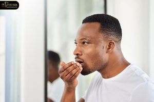 nhổ răng khôn xong bị hôi miệng